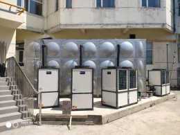 「風冷熱泵+熱泵熱水機組」空氣能熱泵解決酒店採暖、熱水工程